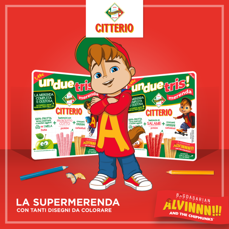 Alvin and Chipmunks partners Citterio for new range of food products