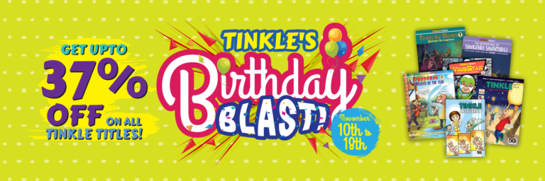 To celebrate its 37 years, Tinkle offers various merchandise