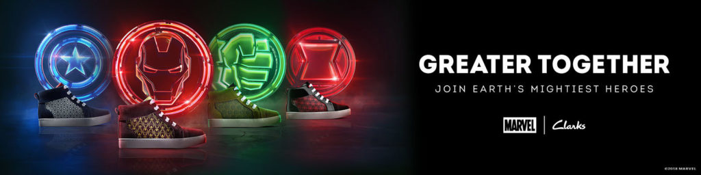 Clarks Kids, Marvel Avengers unite to create exclusive multi-gender collection