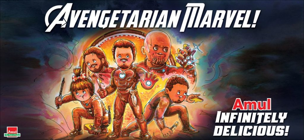 Here’s how Amul celebrates blockbuster success of ‘Avengers: Infinity War’