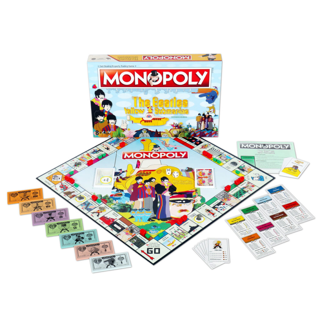 To celebrate 50 years of Yellow Submarine, Monopoly launches Beatles themed board game