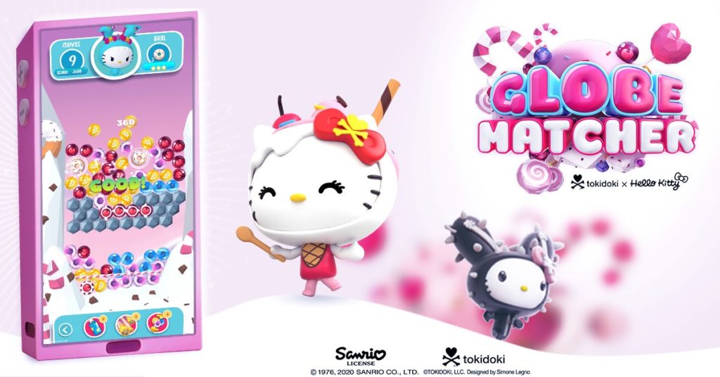 Hello Kitty and Tokidoki collaborate on new Globematcher game by Bitbuu