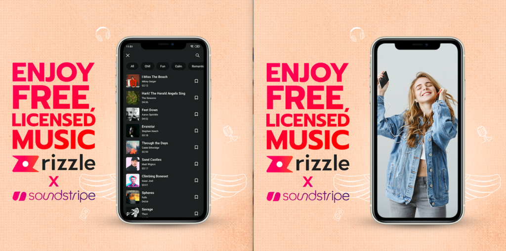 Short video app Rizzle announces global partnership with Soundstripe